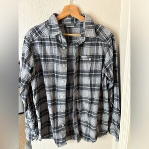 Columbia Men's Black and Gray Flannel